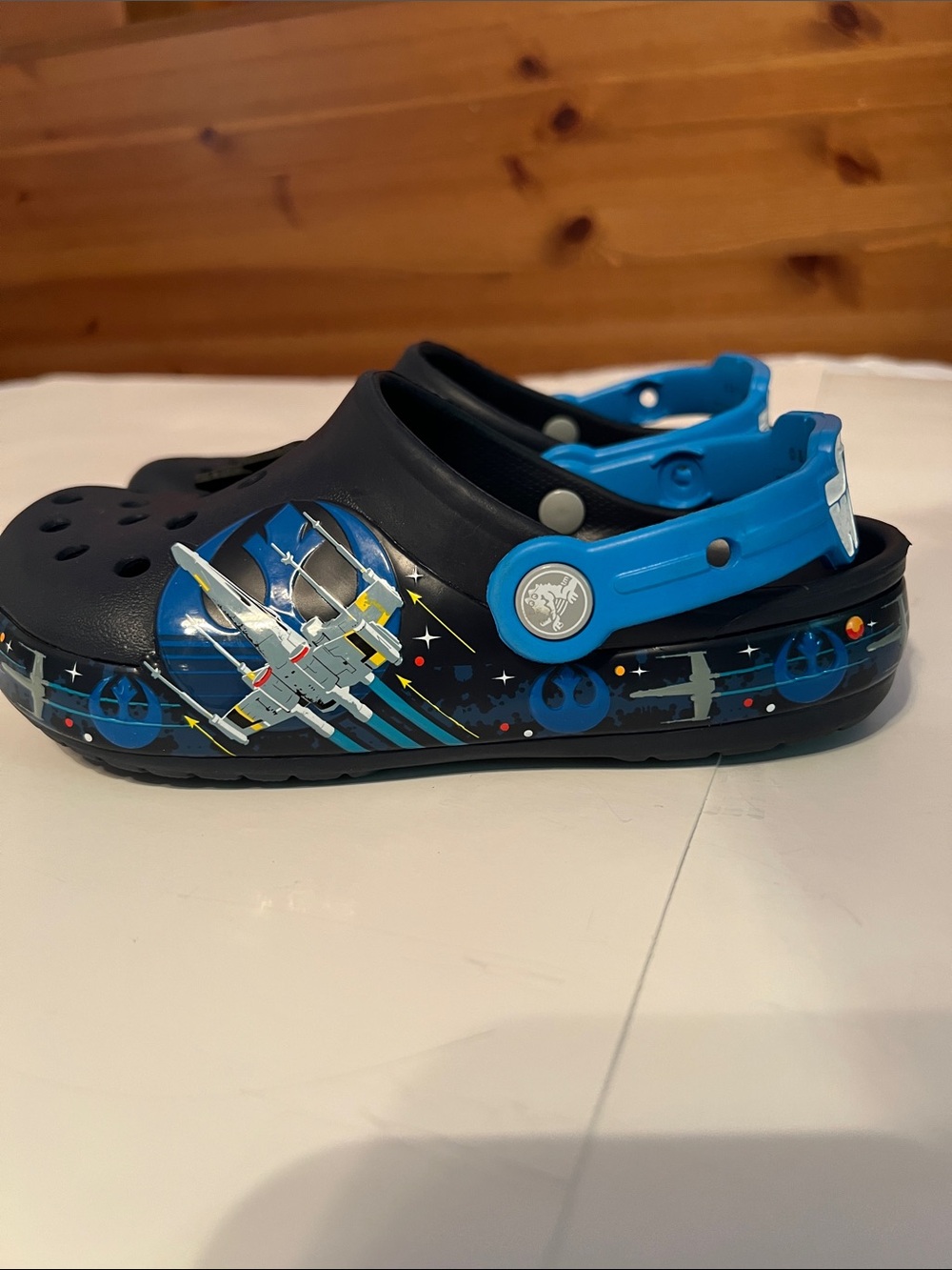 CROCS Star Wars Light Up Technology Size 13 Unisex Kids Lightweight Clogs